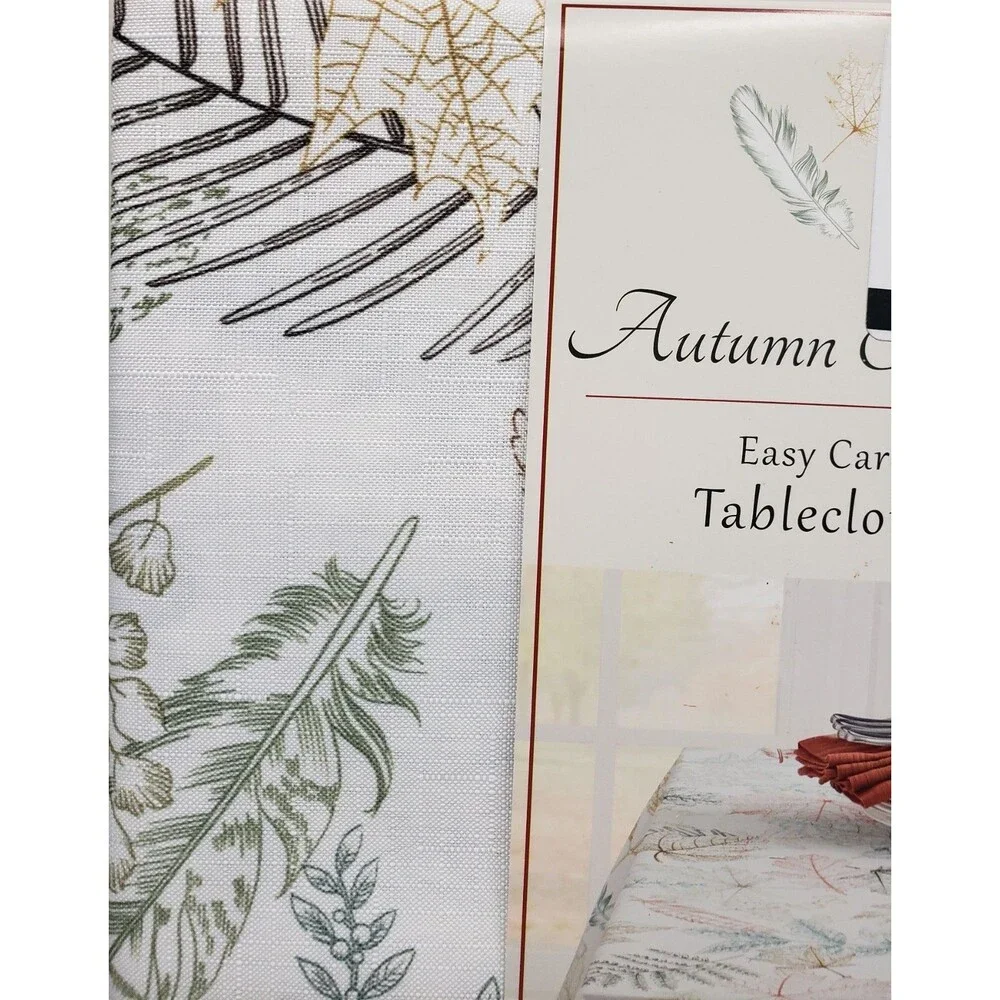 Printed Linen Tablecloth 60